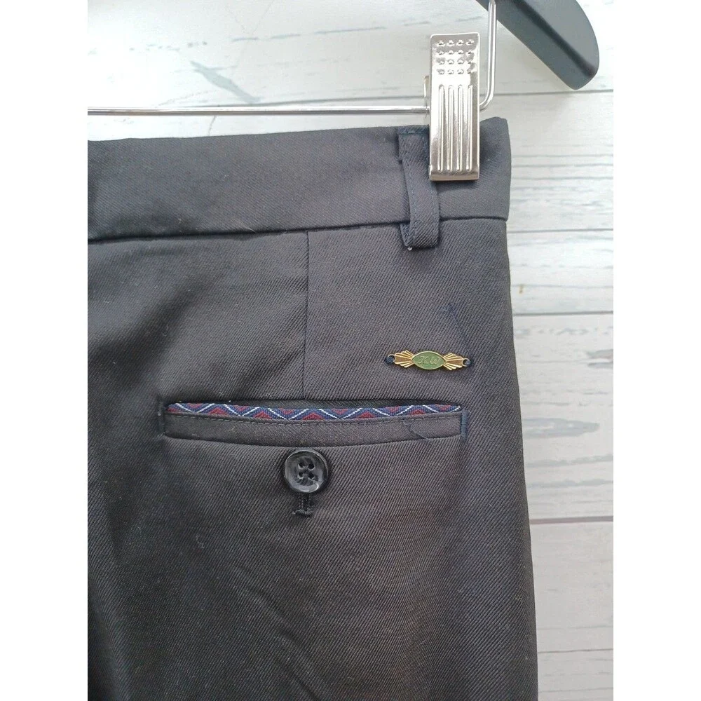 Kids World Of USA Dress Suit Pants Boys Size 14 Black Dressy